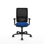 PIQUERAS Y CRESPO Silla de oficina Zulema con mecanismo Sincro, Azul y Negro