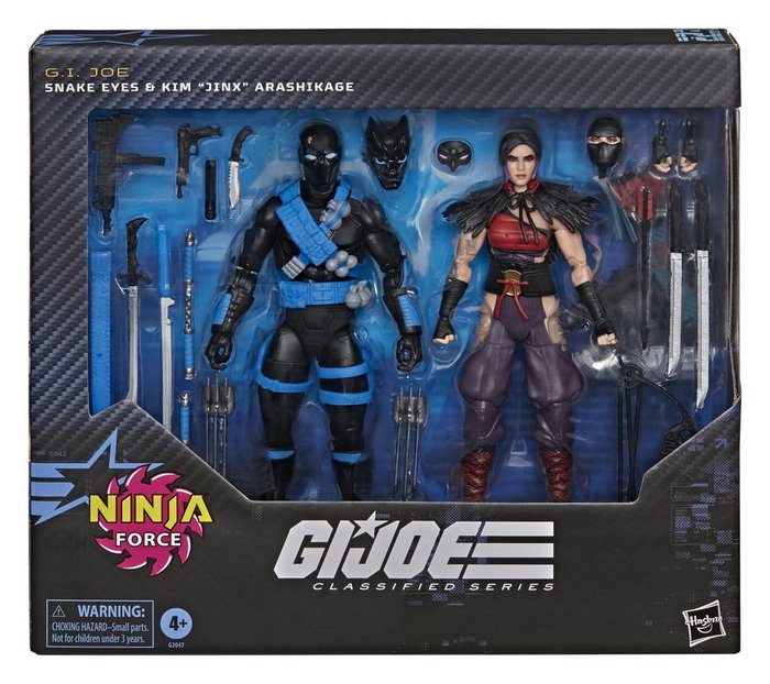 Hasbro G.I. Joe Classified Series Pack de 2 Figuras Snake Eyes & Kim 'Jinx' Arashikage 15 cm