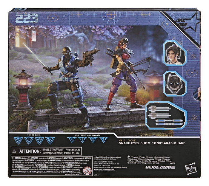 Hasbro G.I. Joe Classified Series Pack de 2 Figuras Snake Eyes & Kim 'Jinx' Arashikage 15 cm