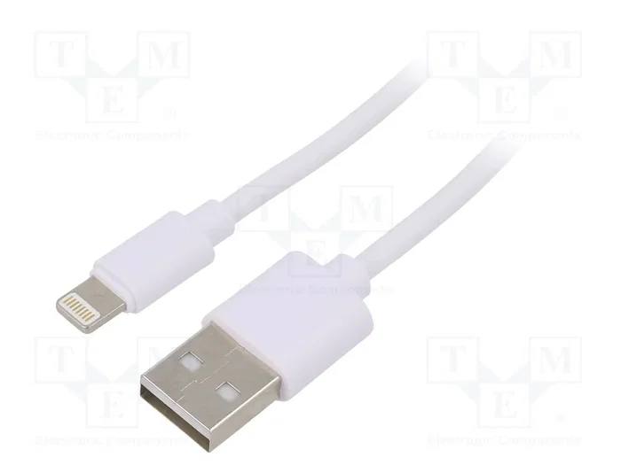 AKYGA Cable USB 2.0 con conector Lightning a USB A de 1,8m AKYGA Cable USB 2.0 con conector Lightning a USB A de 1,8m