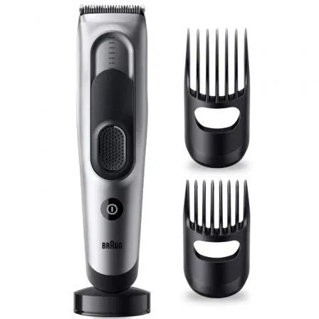 Braun Series 7 HC7390 Cortapelos / Recortadora de Cabello para Hombres, Inalámbrica, 17 Longitudes, Cuchillas Lifetime Sharp, Batería de 50 Min, con 2 Peines y Funda