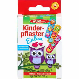 WUNDmed® Pflaster Eulen bunt 10 St. de Búhos Coloridos