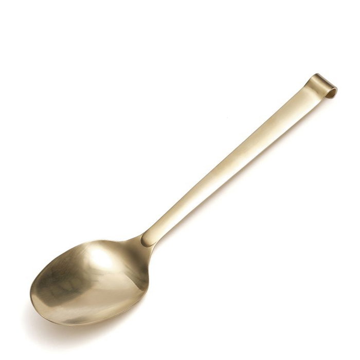 COMAS Cuchara Servir Elegant Champagne 30 cm - Acero Inoxidable para Buffet