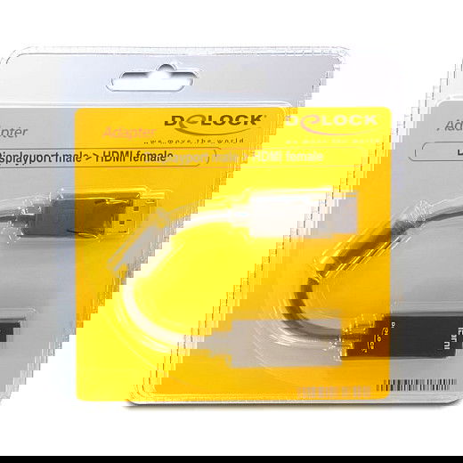 DeLock 61849 Adaptador DisplayPort 1.1 a HDMI (ST-BU) Negro