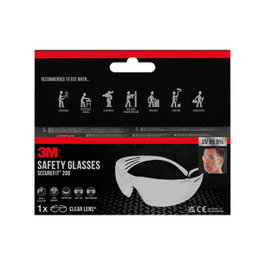 3M SecureFit 200 Gafas de Seguridad Incolora