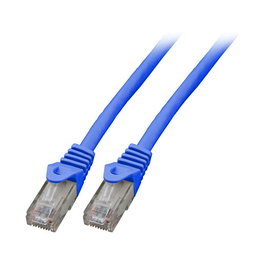 EFB Elektronik K8104BL.0,5 Cable de parcheo Cat.6 U/UTP LSZH CCA Azul 0,5m