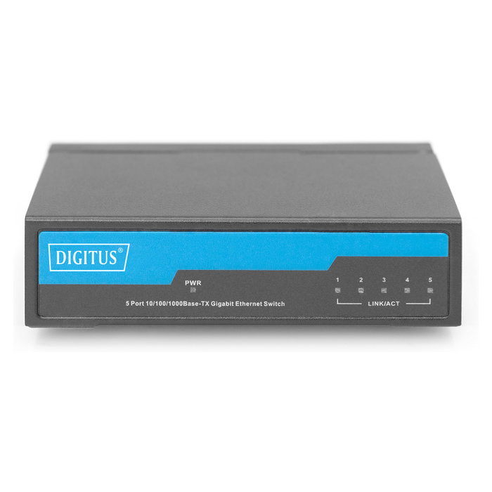 Digitus DN-80202-1 Switch de red Gigabit de 5 puertos con carcasa metálica
