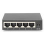 Digitus DN-80202-1 Switch de red Gigabit de 5 puertos con carcasa metálica