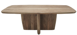 DKD Home Decor Mesa de Comedor de Teca Reciclada 220x110x78 Natural