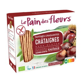 Le Pain des Fleurs Cracker de Castaña Bio Sin Gluten