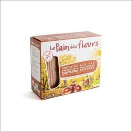 LE PAIN DES FLEURS Cracker Castaña 150Gr Bio Sin Gluten Vegano Fuente de Fibra