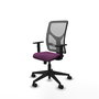 PIQUERAS Y CRESPO Silla de oficina Motilla con mecanismo Sincro, Morado y Gris