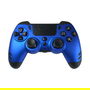 Steelplay JVAMUL00153 Slim Pack Mando Inalámbrico para PC, PlayStation 4 y PS3, Gamepad con Joystick Analógico, Botón Turbo, Color Azul Zafiro