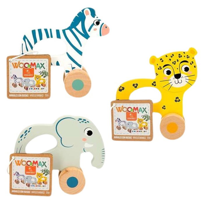 Color Baby Arrastre Madera Animales Modelos Surtidos