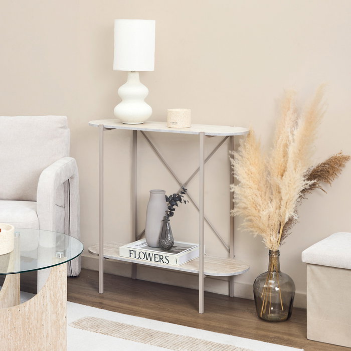 Home Deco Factory Consola Terra Nova MDF y Hierro 85x30x80 cm Home Deco Factory Consola Terra Nova MDF y Hierro 85x30x80 cm