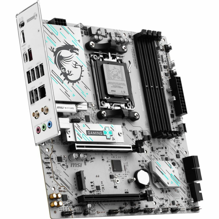 MSI B840M GAMING PLUS WIFI6E Blanco, AMD B840, Zócalo AM5, micro ATX