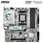 MSI B840M GAMING PLUS WIFI6E Blanco, AMD B840, Zócalo AM5, micro ATX