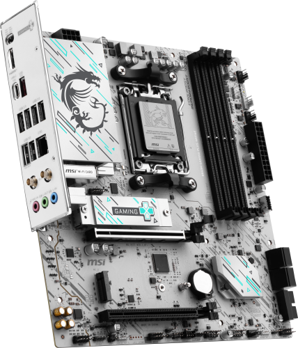 MSI B840M GAMING PLUS WIFI6E Blanco, AMD B840, Zócalo AM5, micro ATX