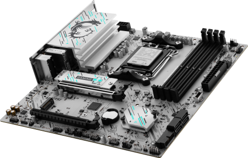 MSI B840M GAMING PLUS WIFI6E Blanco, AMD B840, Zócalo AM5, micro ATX