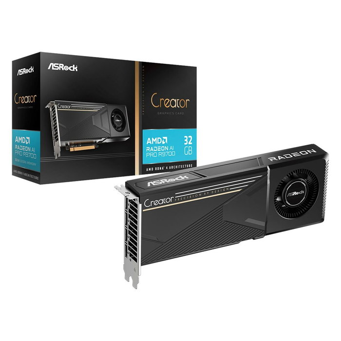 ASRock Radeon AI PRO R9700 Creator 32GB GDDR6 ASRock Radeon AI PRO R9700 Creator 32GB GDDR6