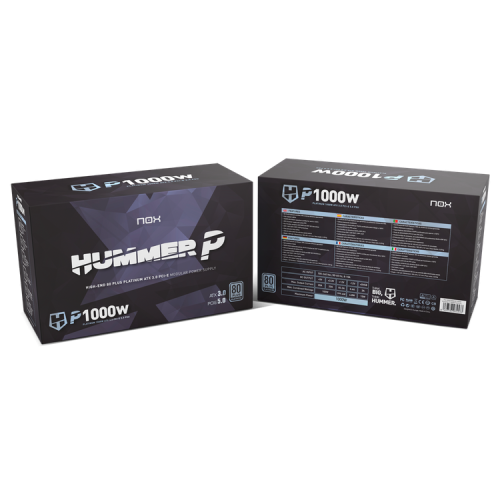 NOX Hummer P 1000W Platinum Edition Negro NOX Hummer P 1000W Platinum Edition Negro