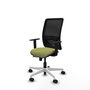 PIQUERAS Y CRESPO Silla de oficina Zulema con mecanismo Sincro/Traslack Verde oliva y Negro