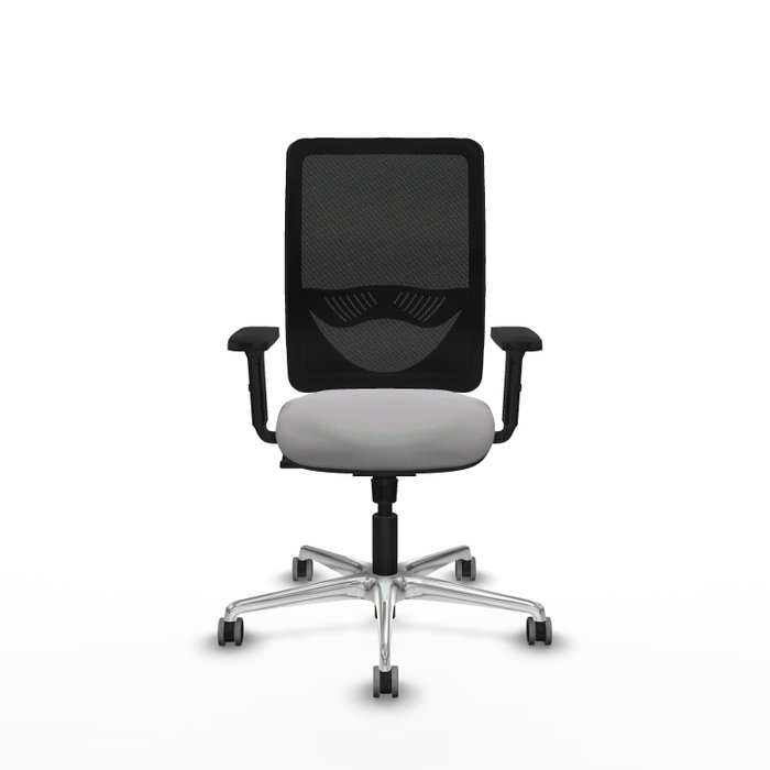 PIQUERAS Y CRESPO Silla de oficina Zulema con mecanismo Sincro, Gris claro y Negro PIQUERAS Y CRESPO Silla de oficina Zulema con mecanismo Sincro, Gris claro y Negro