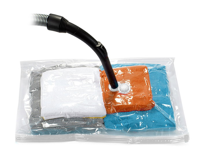 Kipit Bolsa de Vacío 60x80 cm, Fragancias Surtidas, Reducción de Volumen 70%, Plástico Transparente (36 Unidades)