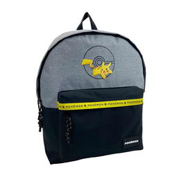 Toybags Mochila Pokemon Pikachu Adaptable a Carro, Espaldera Acolchada 8 x 22 x 8 cm