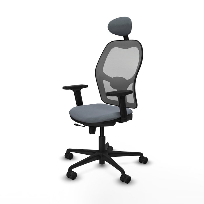 PIQUERAS Y CRESPO Silla de oficina Jorquera Gris con mecanismo Sincro/Traslack