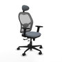 PIQUERAS Y CRESPO Silla de oficina Jorquera Gris con mecanismo Sincro/Traslack