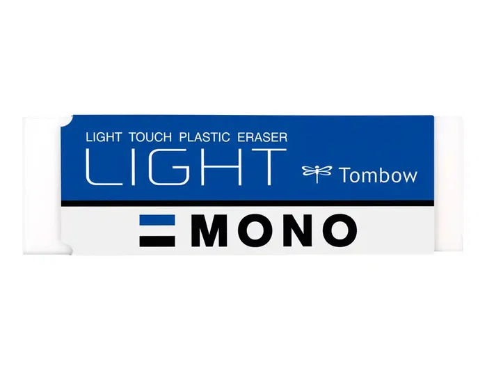 Tombow Goma de Borrar Mono Light Polimera PVC, Borrado Delicado, 13g