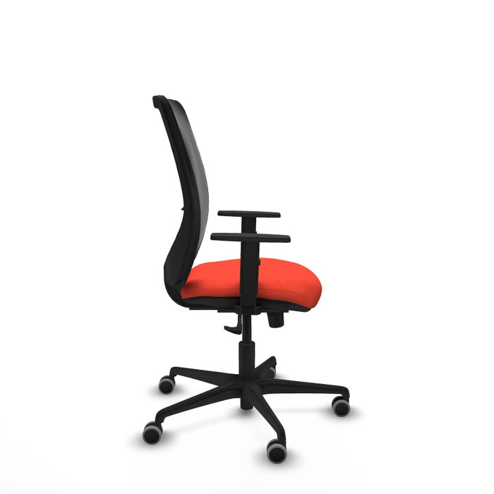 PIQUERAS Y CRESPO Silla de oficina Zulema con mecanismo Sincro, Naranja oscuro y Negro PIQUERAS Y CRESPO Silla de oficina Zulema con mecanismo Sincro, Naranja oscuro y Negro