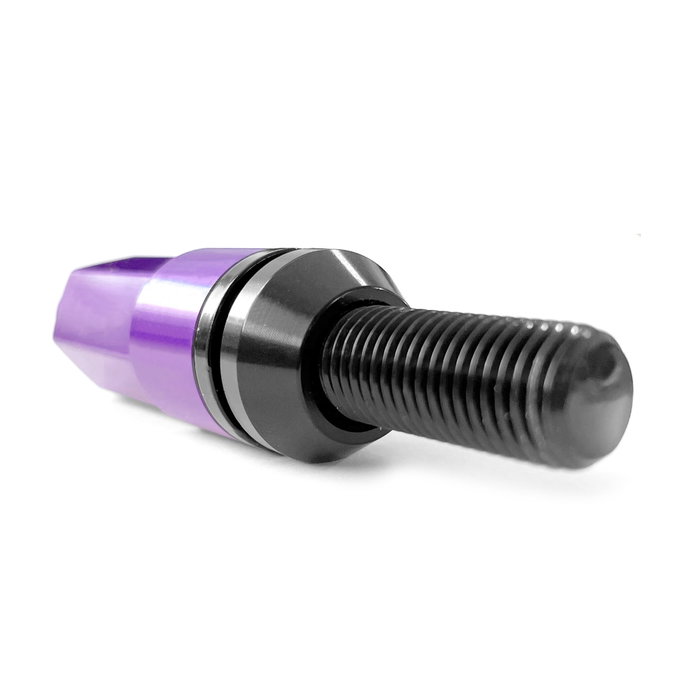 Omp Juego de 20 Tornillos Speed con Protector de Aluminio Morado M14x1.5