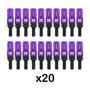 Omp Juego de 20 Tornillos Speed con Protector de Aluminio Morado M14x1.5
