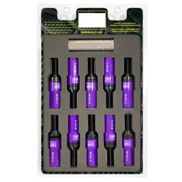 Omp Juego de 20 Tornillos Speed con Protector de Aluminio Morado M14x1.5