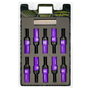 Omp Juego de 20 Tornillos Speed con Protector de Aluminio Morado M14x1.5