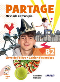 PARTAGE B2 LIVRE+CAHIER, VARIOS AUTORES - SANTILLANA