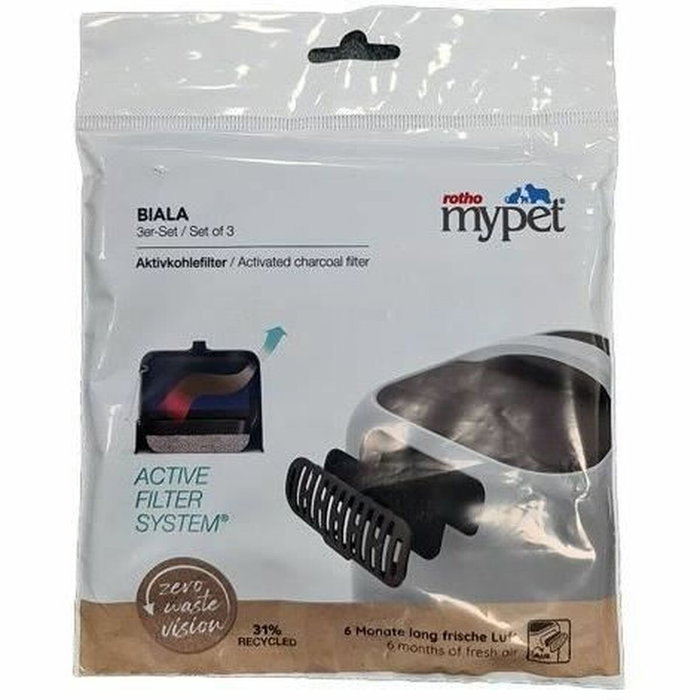 Filtro de Carbón Rotho My Pet 3 Unidades Filtro de Carbón Rotho My Pet 3 Unidades