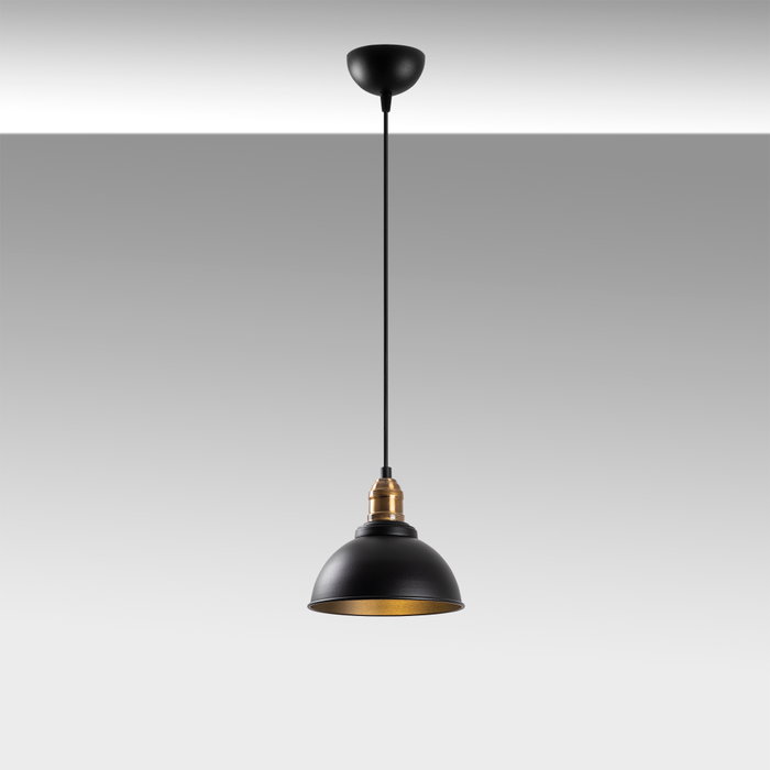 Opviq 10830 Lámpara de Araña Bohemia Estilo Industrial Escandinavo Metal Negro y Antiguo 21 x 21 cm