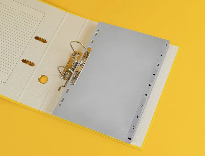 Q-connect Separador Numerico 1-10 Plastico Juego de 10 Separadores DIN A4 Multitaladro