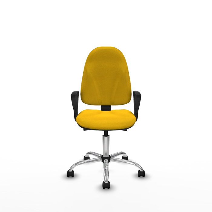 PIQUERAS Y CRESPO Silla de oficina Algarra con mecanismo Asincro, Amarillo PIQUERAS Y CRESPO Silla de oficina Algarra con mecanismo Asincro, Amarillo