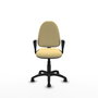 PIQUERAS Y CRESPO Silla de oficina Aýna color crema con brazos fijos