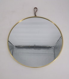 DKD Home Decor Espejo Metal 40x40 Dorado