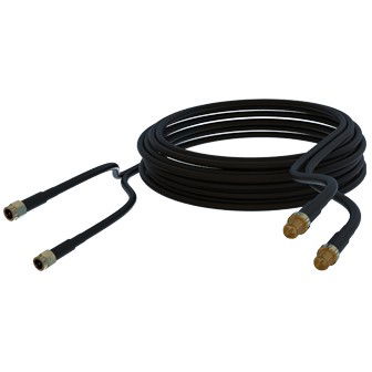 Poynting A-CAB-92 Cable Twin HDF-195 de Baja Pérdida de 5m SMA-Macho a SMA-Hembra
