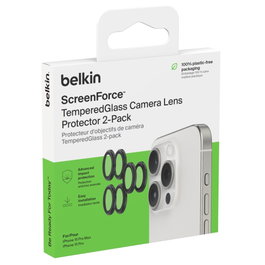 Belkin ScreenForce Protector para lentes de cámara iPhone 15 Pro y 15 Pro Max - 3 piezas