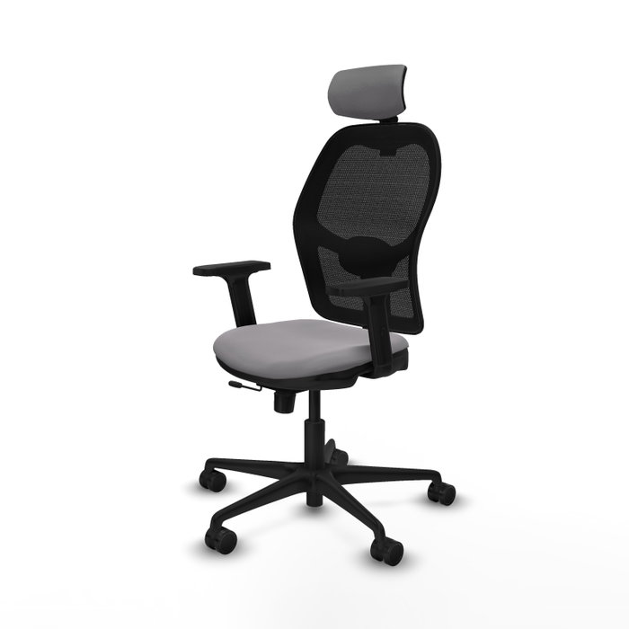 PIQUERAS Y CRESPO Silla de oficina Jorquera con mecanismo Sincro/Traslack Gris y Negro PIQUERAS Y CRESPO Silla de oficina Jorquera con mecanismo Sincro/Traslack Gris y Negro