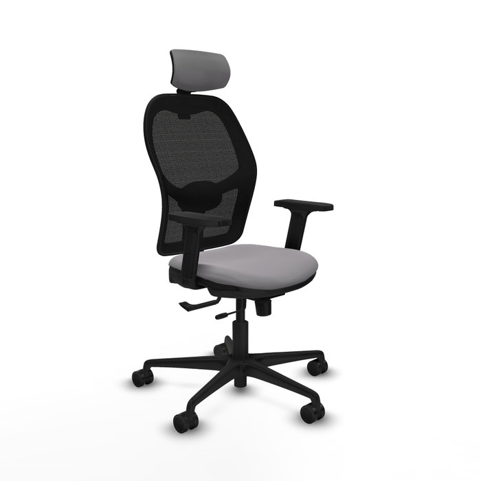 PIQUERAS Y CRESPO Silla de oficina Jorquera con mecanismo Sincro/Traslack Gris y Negro PIQUERAS Y CRESPO Silla de oficina Jorquera con mecanismo Sincro/Traslack Gris y Negro