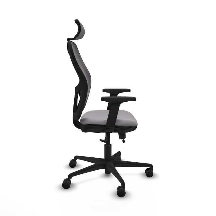 PIQUERAS Y CRESPO Silla de oficina Jorquera con mecanismo Sincro/Traslack Gris y Negro PIQUERAS Y CRESPO Silla de oficina Jorquera con mecanismo Sincro/Traslack Gris y Negro