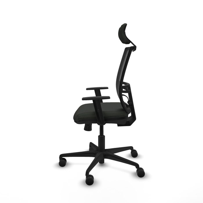 PIQUERAS Y CRESPO Silla de oficina Yunquera con mecanismo Sincro/Traslack Negra PIQUERAS Y CRESPO Silla de oficina Yunquera con mecanismo Sincro/Traslack Negra